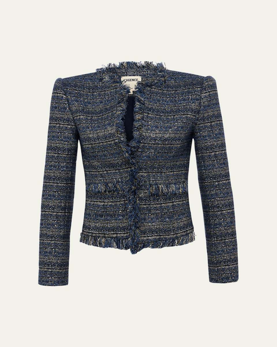 Angelina Metallic Tweed Jacket